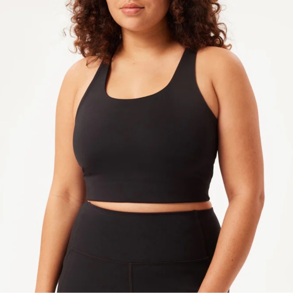 Girlfriend collective Black Paloma Racerback Bra